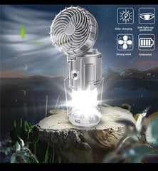 Solar Fan with LED Lamp