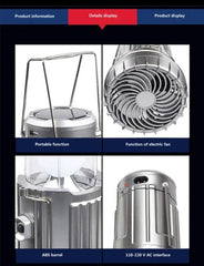 Solar Fan with LED Lamp