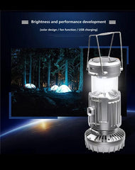 Solar Fan with LED Lamp