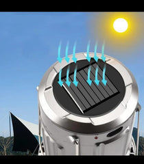 Solar Fan with LED Lamp