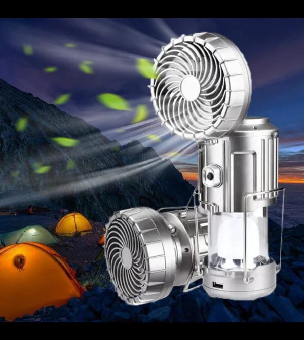 Solar Fan with LED Lamp