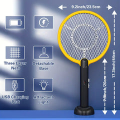 Electric Mosquito Swatter & Insect Killer Lamp - USB Rechargeable