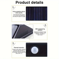 Solar Wall Sensor light - 100LED