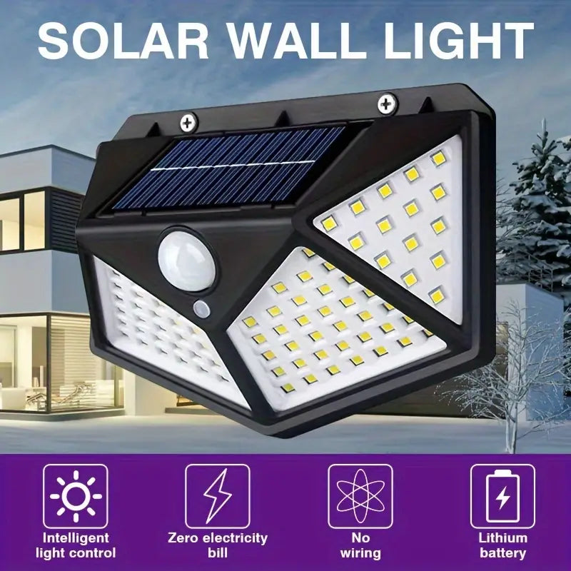 Solar Wall Sensor light - 100LED