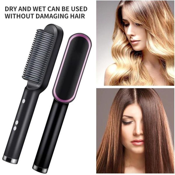 Hair Straightening Brush - Elecrtric