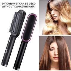 Hair Straightening Brush - Elecrtric